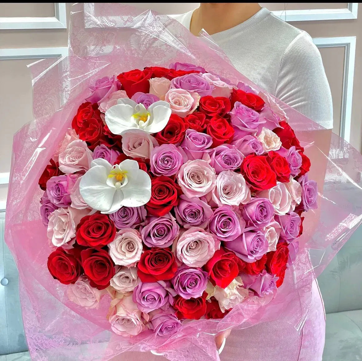 Wrapped Rose Bouquet